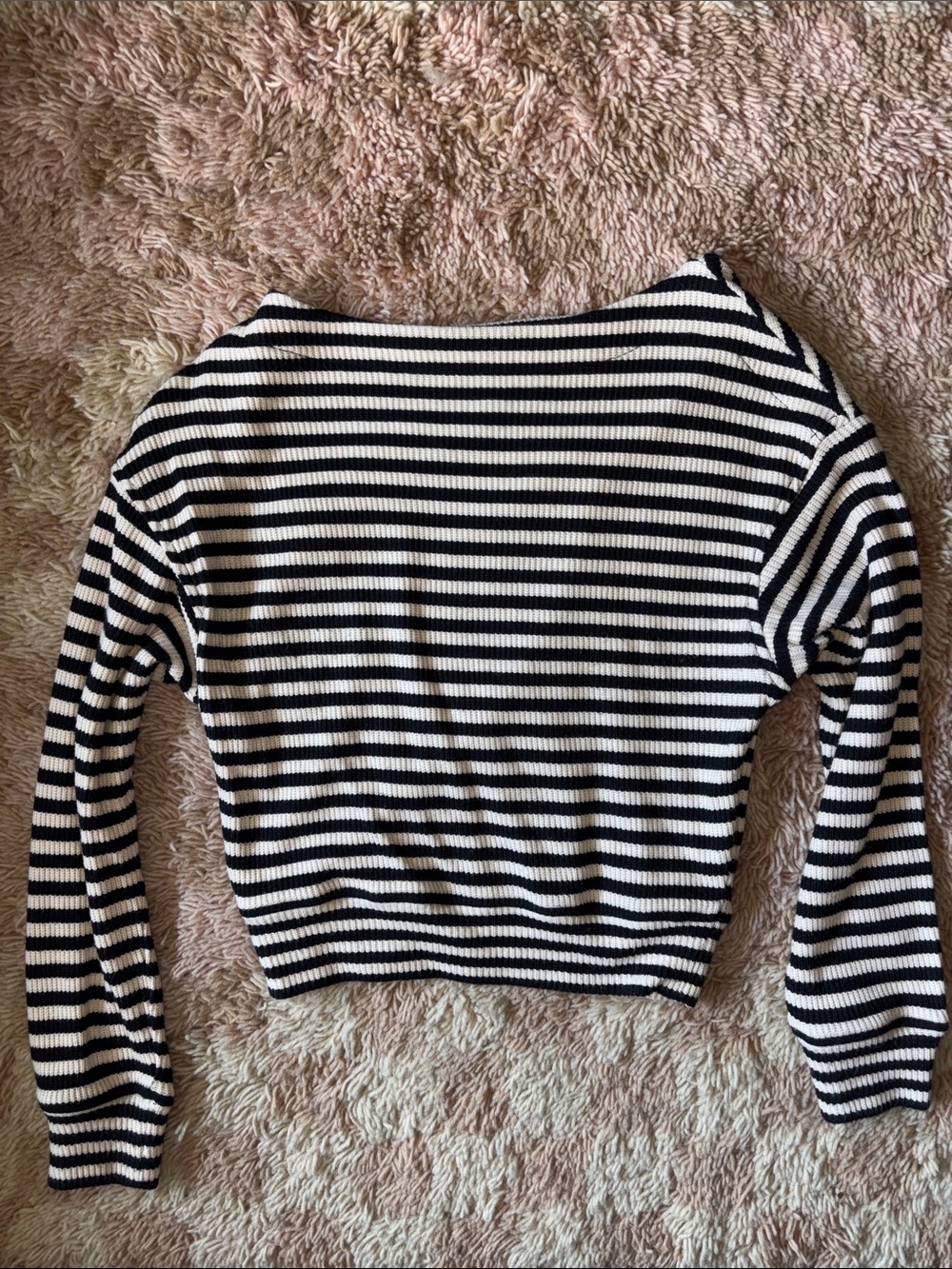 Madewell FW 25 Boatneck drip shoulder top - xs
